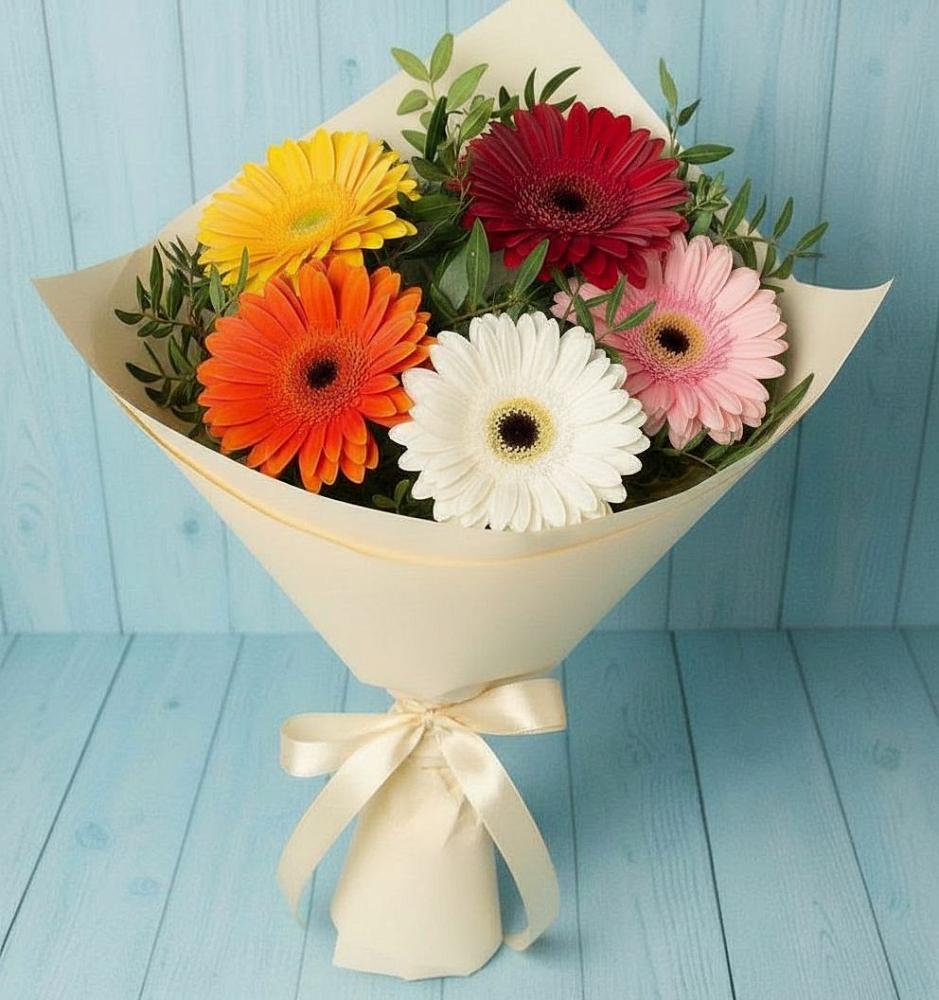 Букет цветов из: Герберы в Далматово
