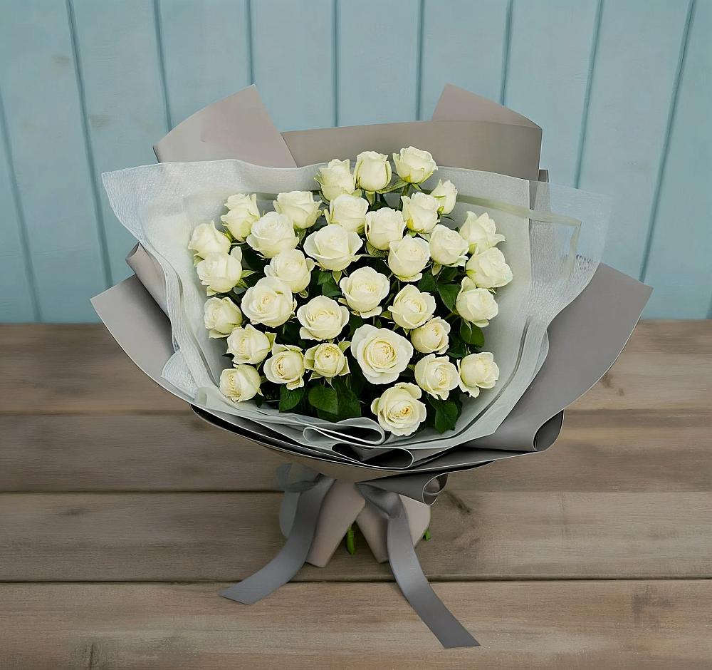 Букет Белоснежная нежность в Далматово