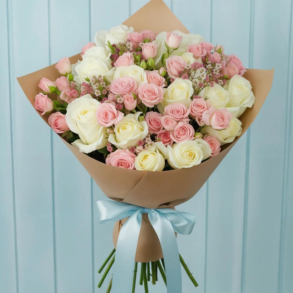 Букет цветов из: Розы в Далматово