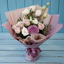 Букет цветов из:  Розы и Лизиантусы в Далматово