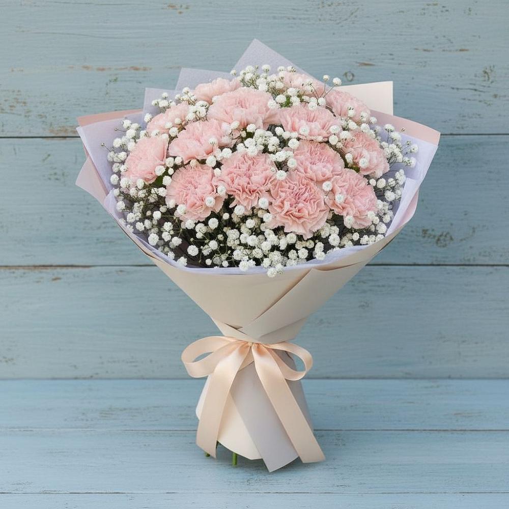 Букет цветов из: Гвоздики в Далматово