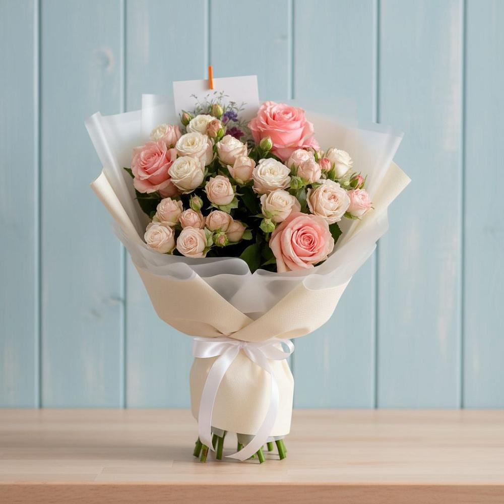 Букет цветов из: Розы в Далматово