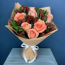Букет цветов из:  Розы и Альстромерии #REPLACE_PRED# Далматово