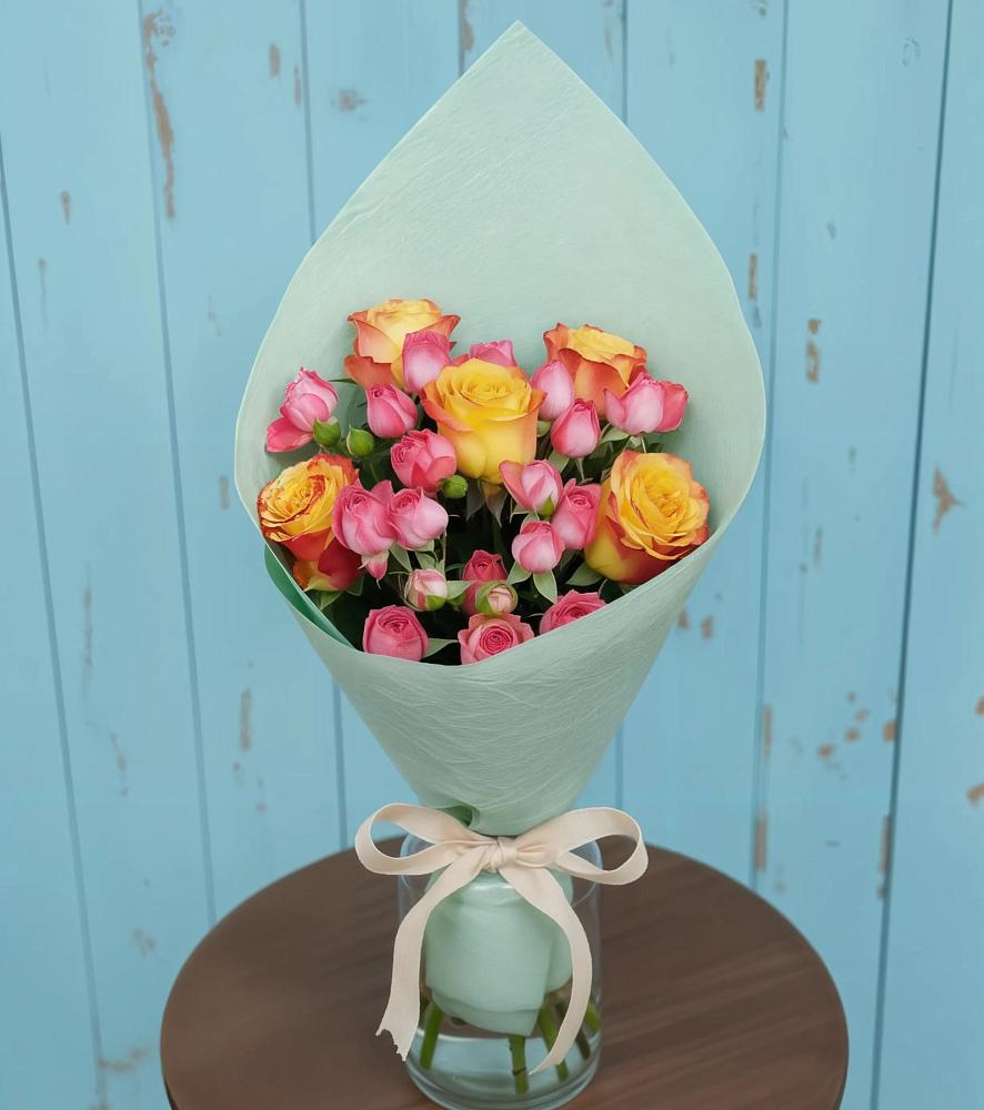 Букет цветов из: Розы в Далматово