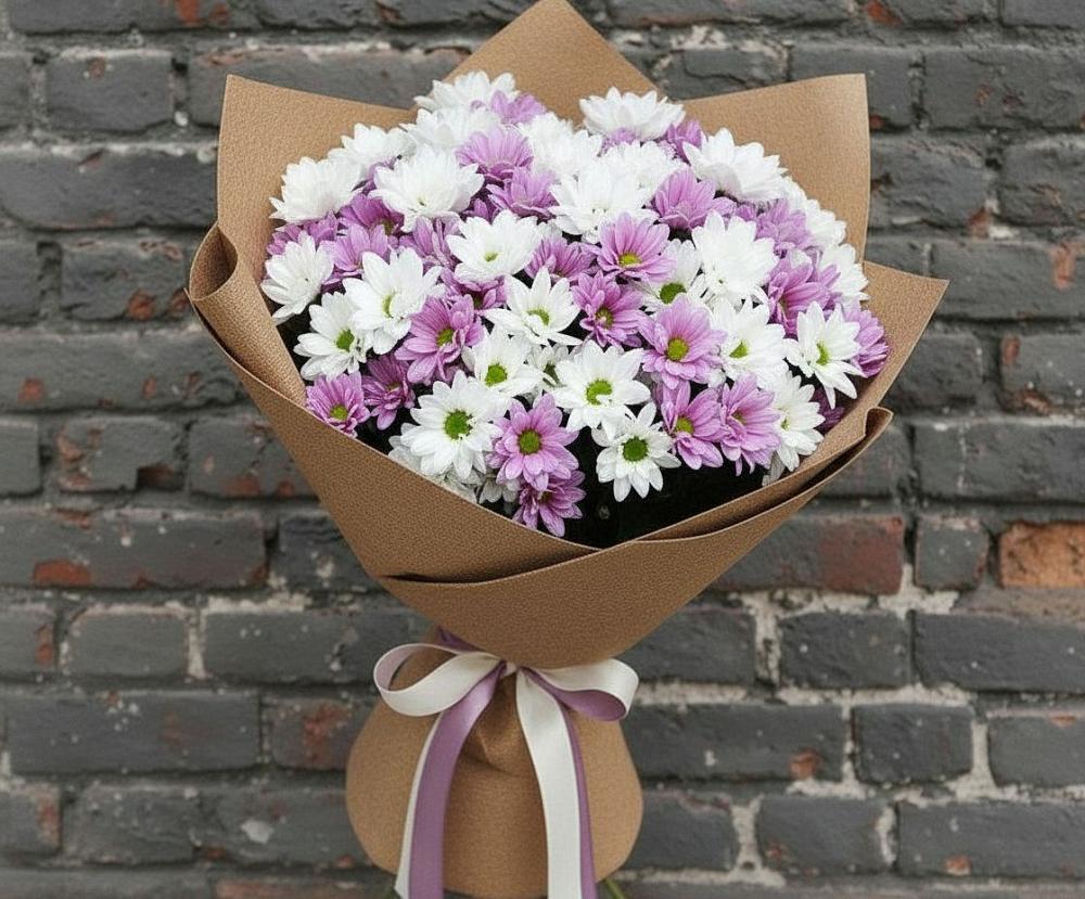 Букет цветов из: Хризантемы в Далматово