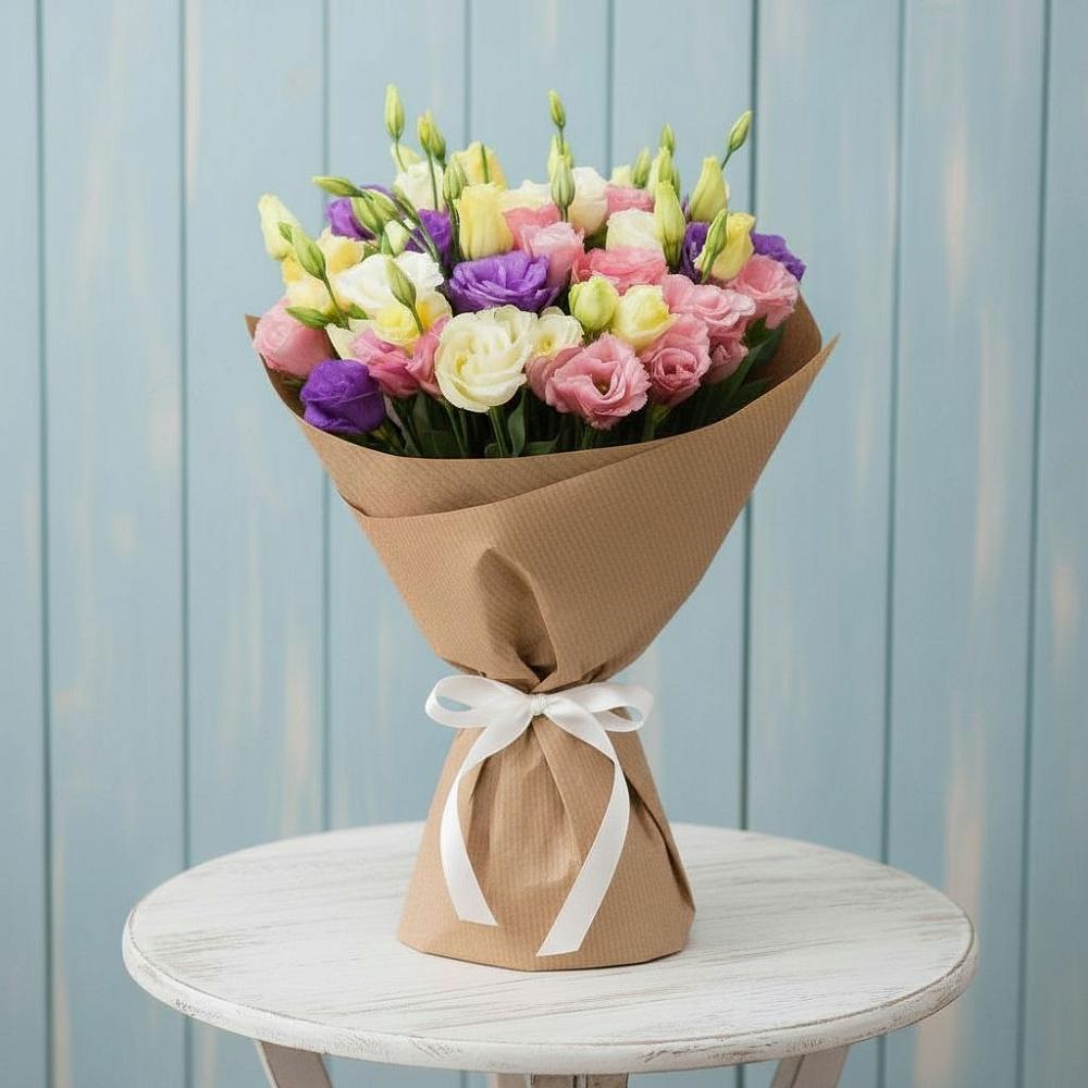 Букет цветов из: Лизиантусы в Далматово