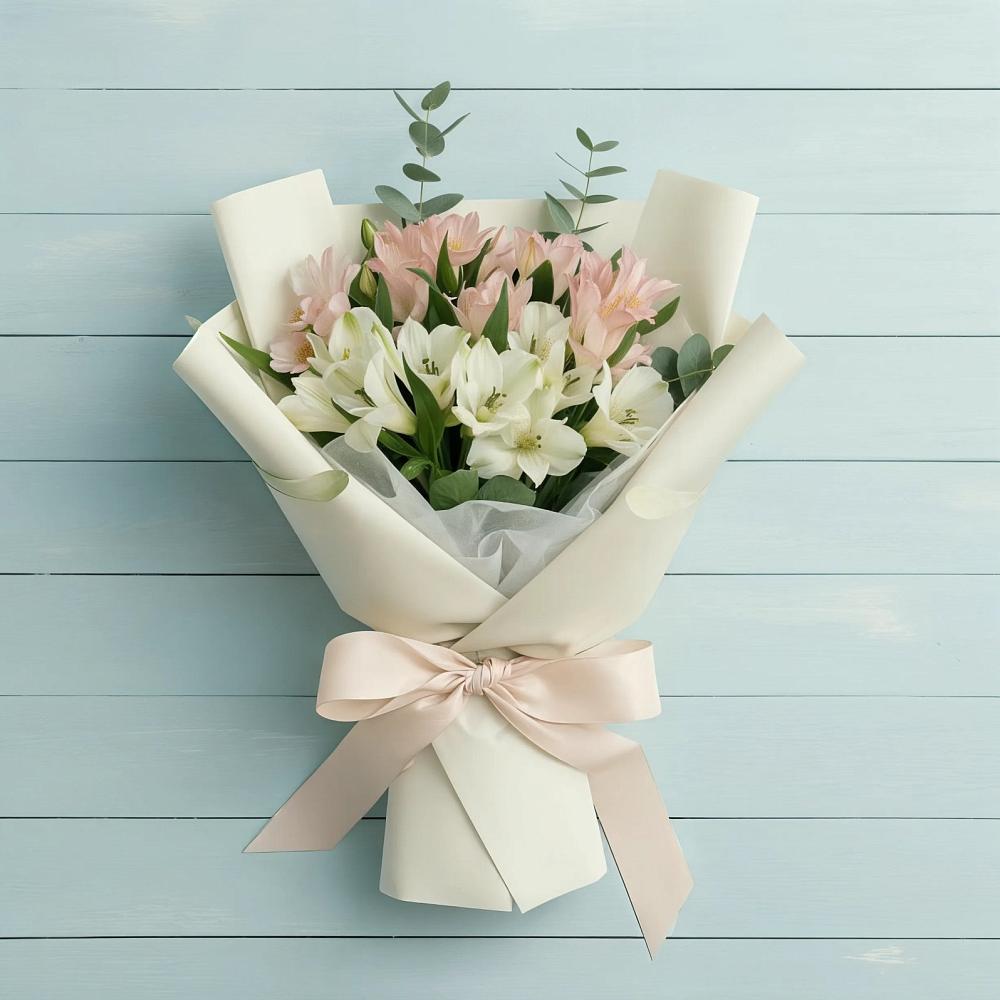 Букет цветов из: Альстромерии в Далматово