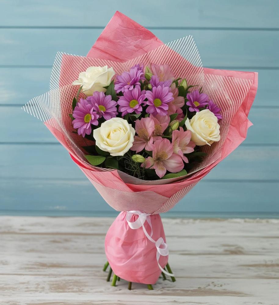 Букет цветов из: Герберы в Далматово