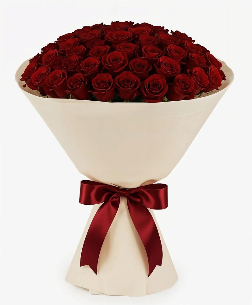 Букет 101 Бордовая роза Блэк Бакарра в Далматово