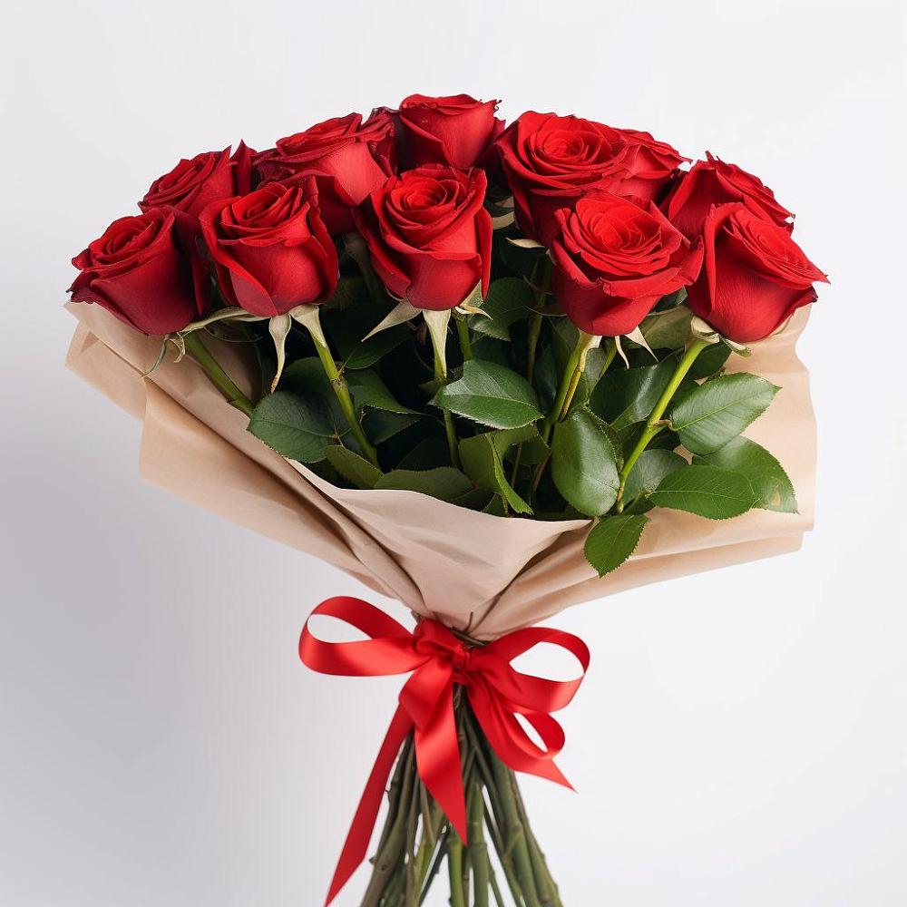 Букет 11 Красных роз Эдлесс Лав в Далматово