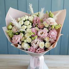 Букет цветов из:  Альстромерии и Розы в Далматово