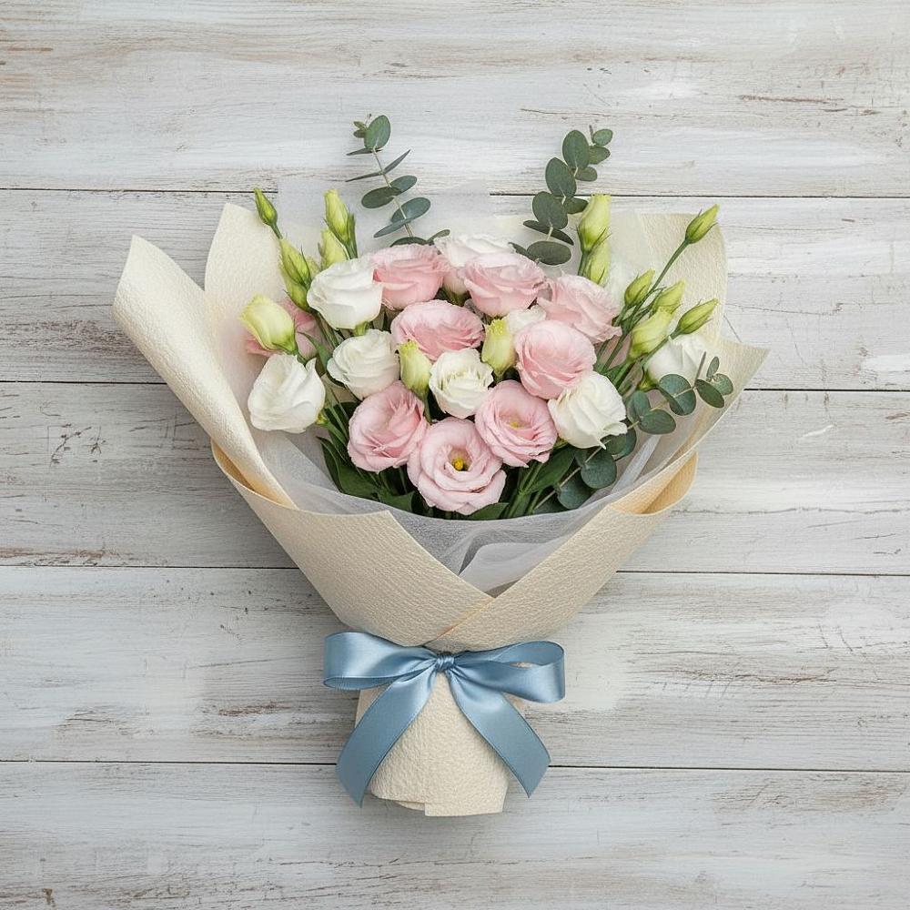 Букет цветов из: Лизиантусы в Далматово